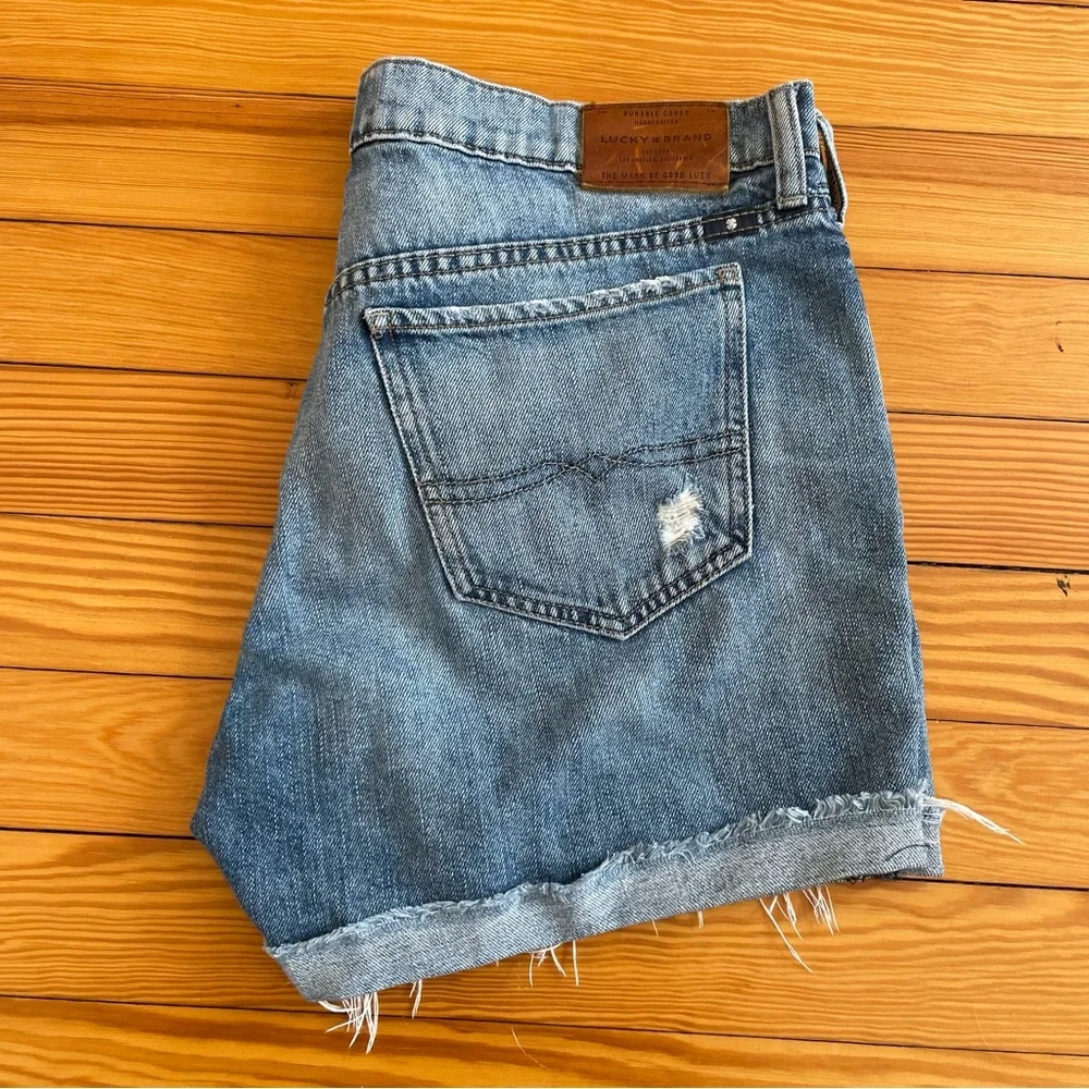 Lucky Brand Women's Blue Denim Shorts - Picture 5 of 7